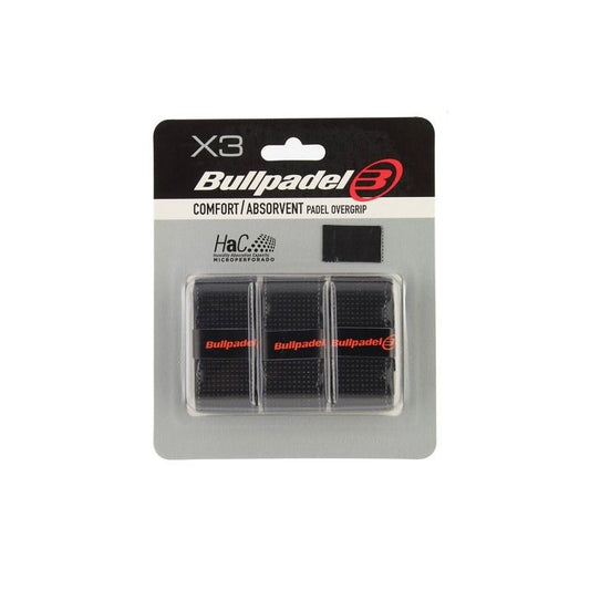 BULLPADEL COMFORT ABSORBENT OVERGRIP - ZWART